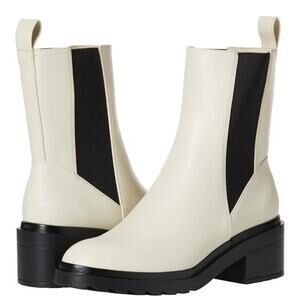 Women's Chunky Sole Chelsea‎ Boot by Amazon Essentials in Ecru White BRAND NEW